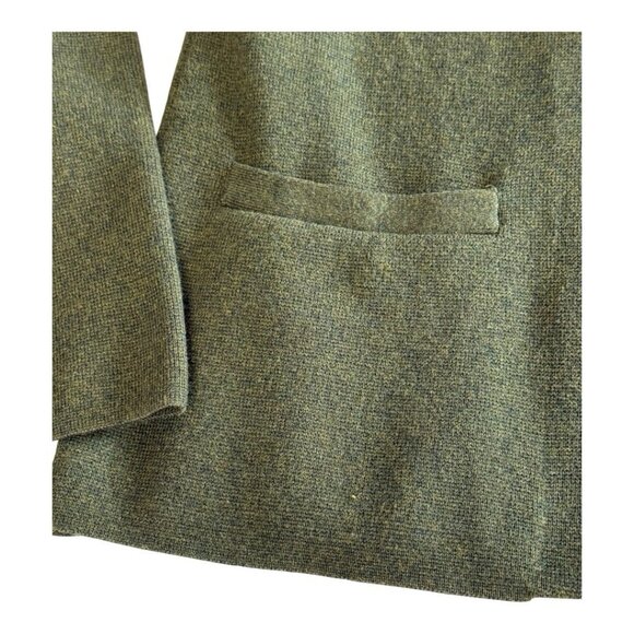 J Crew Womens Schoolboy Sweater Blazer~Size Medium~Green Heather Loden Top - Picture 10 of 13